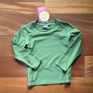NWT Rugged Butts 3T Rainforest Green Rashguard 3T